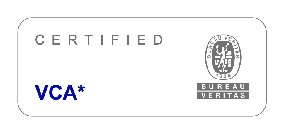 VCA* certified — Bureau Veritas